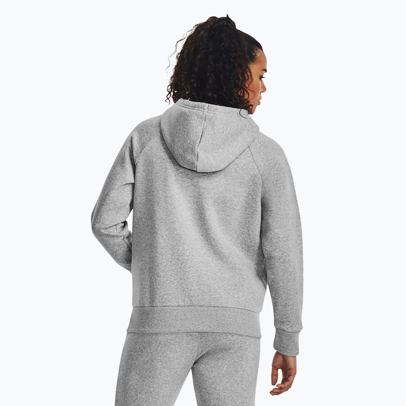 Кофта жіноча Under Armour Rival Fleece Big Logo Hoody mod gray light heather/white 3