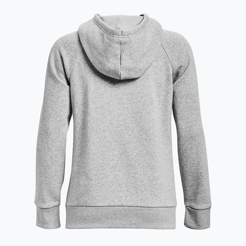 Кофта жіноча Under Armour Rival Fleece Big Logo Hoody mod gray light heather/white 6