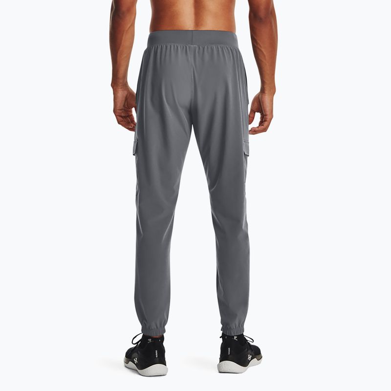 Штани чоловічі Under Armour Stretch Woven Cargo pitch gray/black 3