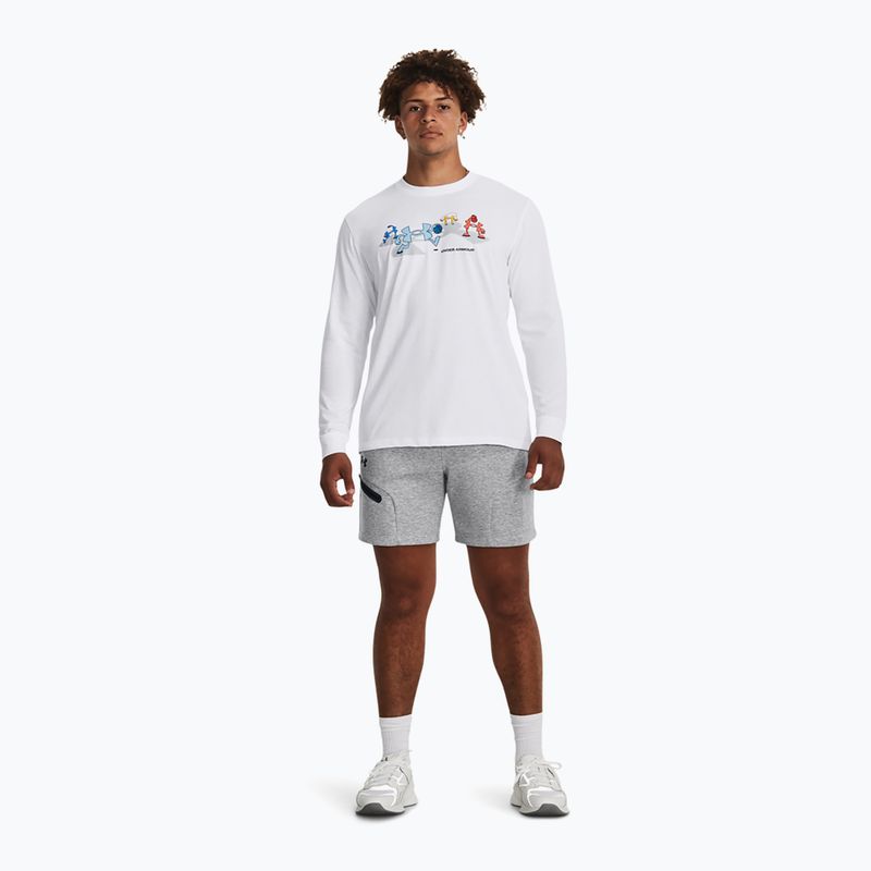 Шорти для тренувань чоловічі Under Armour Unstoppable Fleece mod gray/black 2