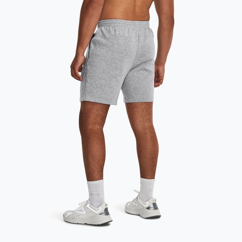 Шорти для тренувань чоловічі Under Armour Unstoppable Fleece mod gray/black 3