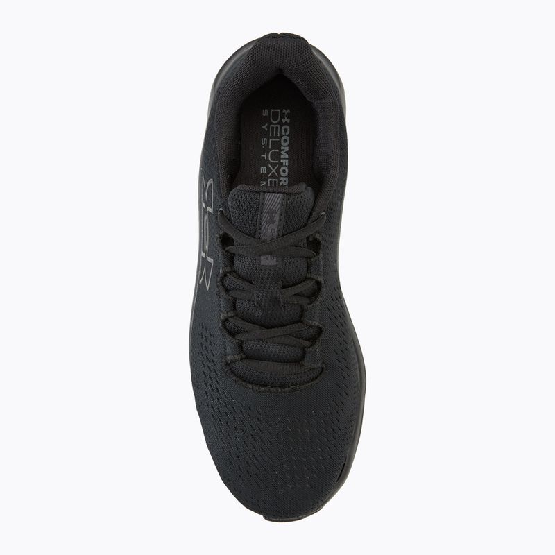 Кросівки для бігу чоловічі Under Armour Charged Pursuit 3 Big Logo black/black/black 5