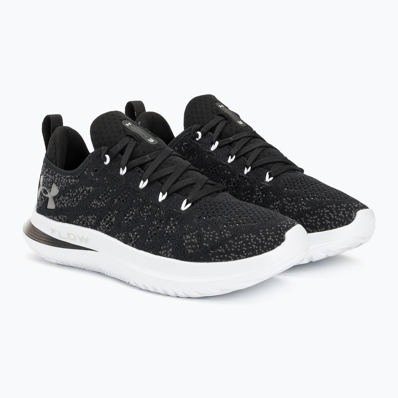 Черевики для бігу чоловічі Under Armour Velociti 3 black/white/white 4