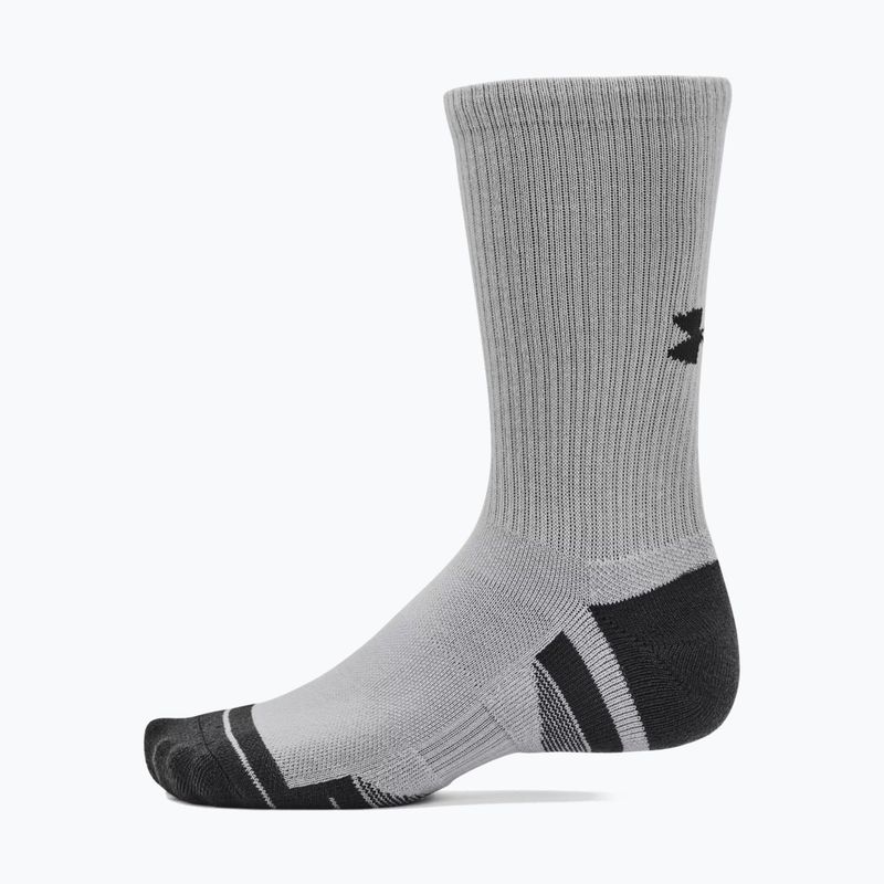 Шкарпетки Under Armour Performance Tech 3pk Crew mod gray/white/jet gray 12