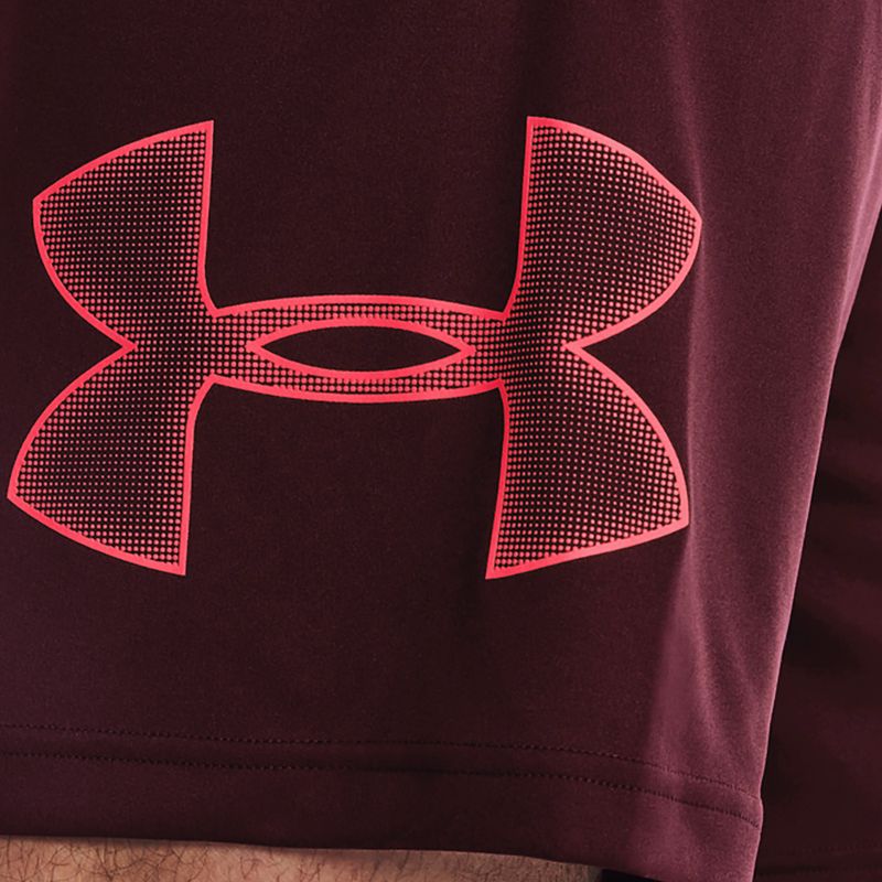 Шорти для тренувань чоловічі Under Armour Tech Graphic dark maroon/beta 4