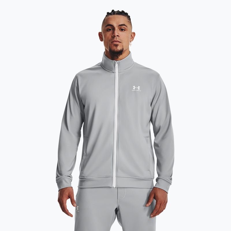 Кофта чоловіча Under Armour Sportstyle Tricot mod gray/white