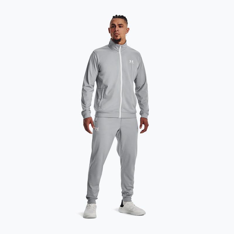 Кофта чоловіча Under Armour Sportstyle Tricot mod gray/white 2