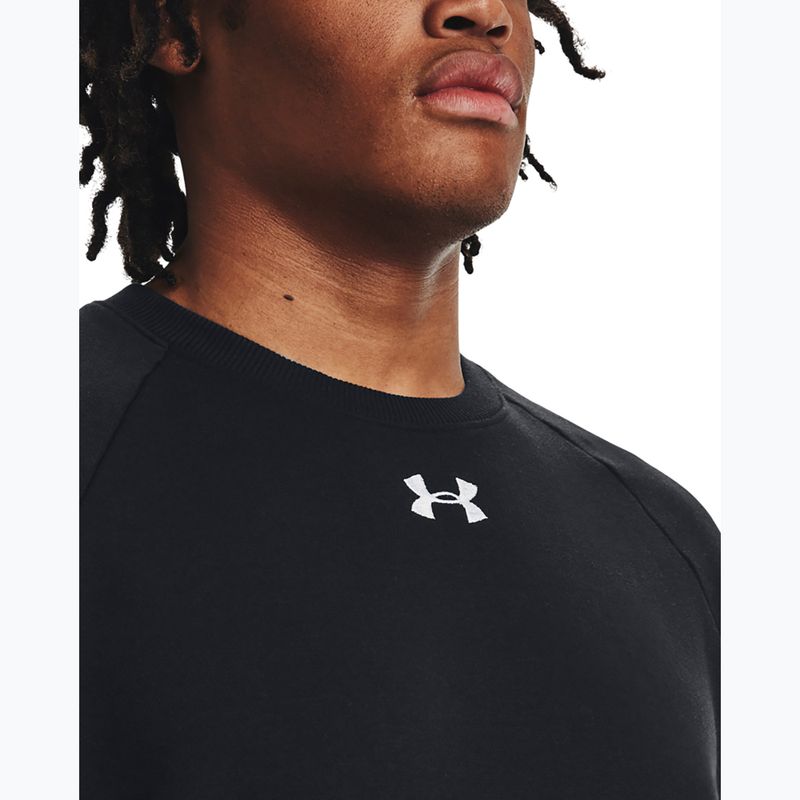 Кофта чоловіча Under Armour Rival Fleece Crew black/white 4