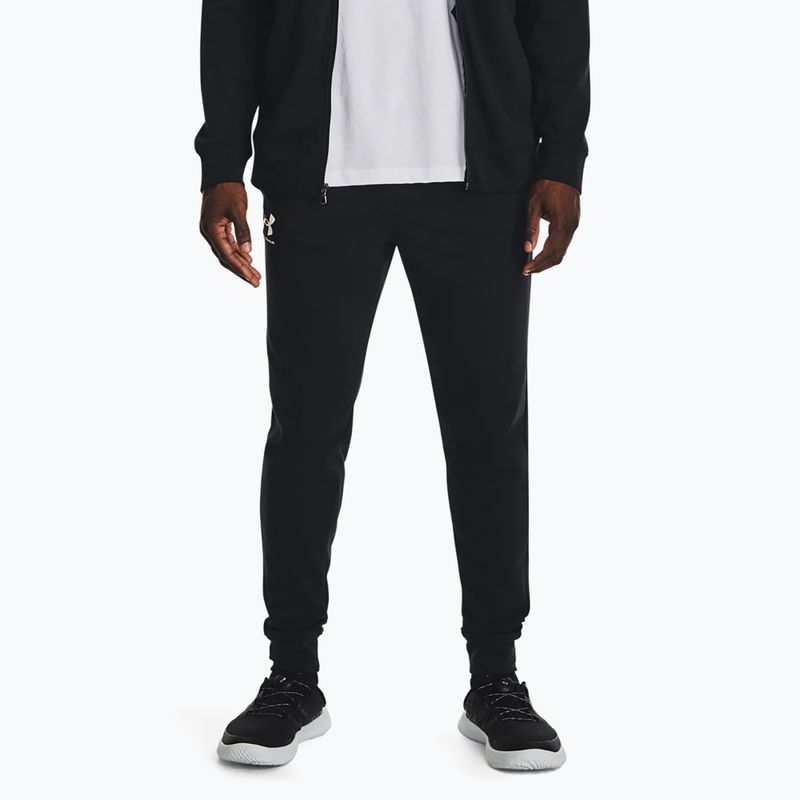 Штани чоловічі Under Armour Rival Terry Jogger black/onyx white