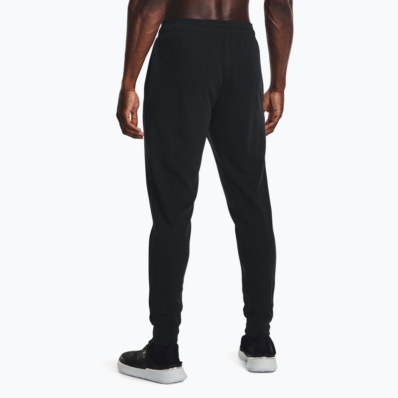 Штани чоловічі Under Armour Rival Terry Jogger black/onyx white 3