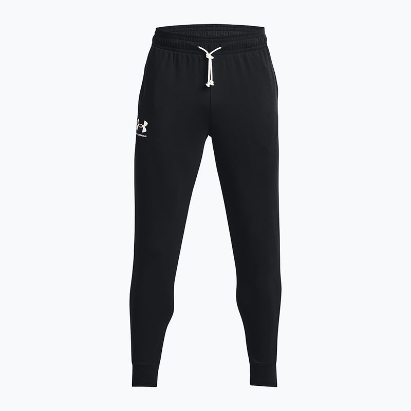 Штани чоловічі Under Armour Rival Terry Jogger black/onyx white 5