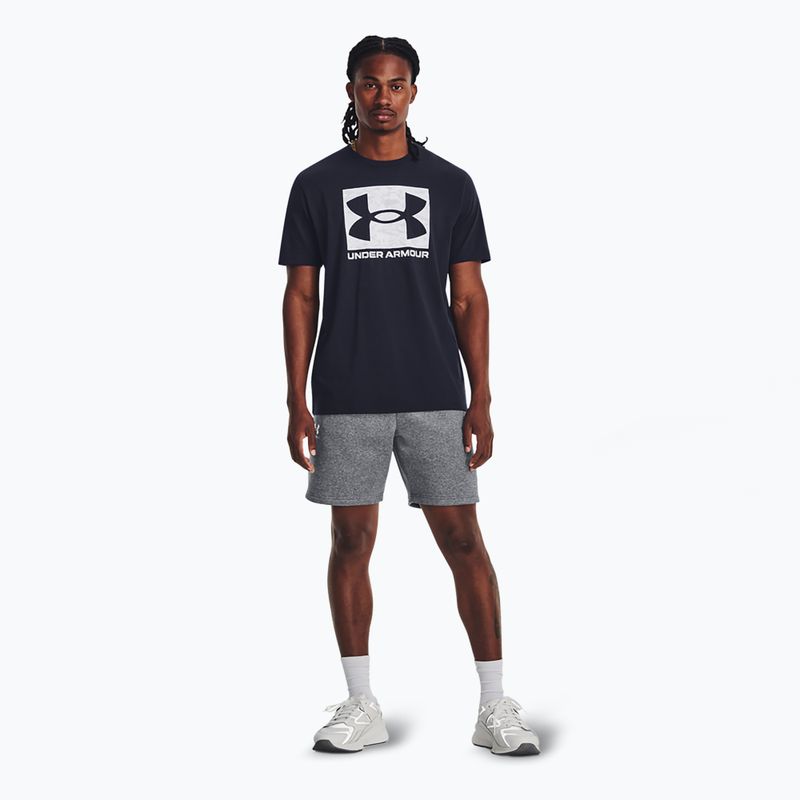 Шорти чоловічі Under Armour Icon Fleece Pitch gray medium heather/white 2