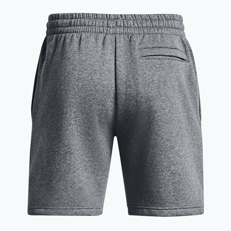 Шорти чоловічі Under Armour Icon Fleece Pitch gray medium heather/white 6
