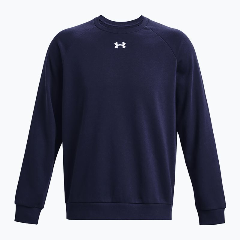 Чоловічий світшот Under Armour Rival Fleece Crew темно-синій/білий 5