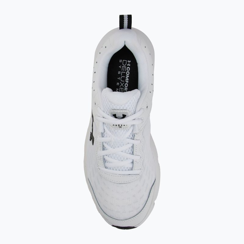 Кросівки для бігу чоловічі Under Armour Charged Assert 10 white/black/black 5