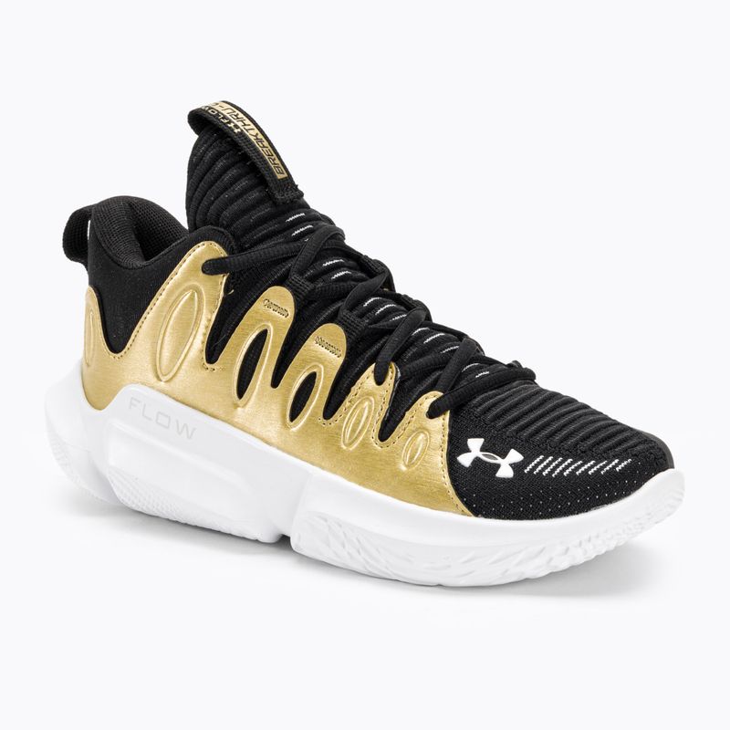 Кросівки для баскетболу жіночі Under Armour W Flow Breakthru 4 black/metallic gold/white