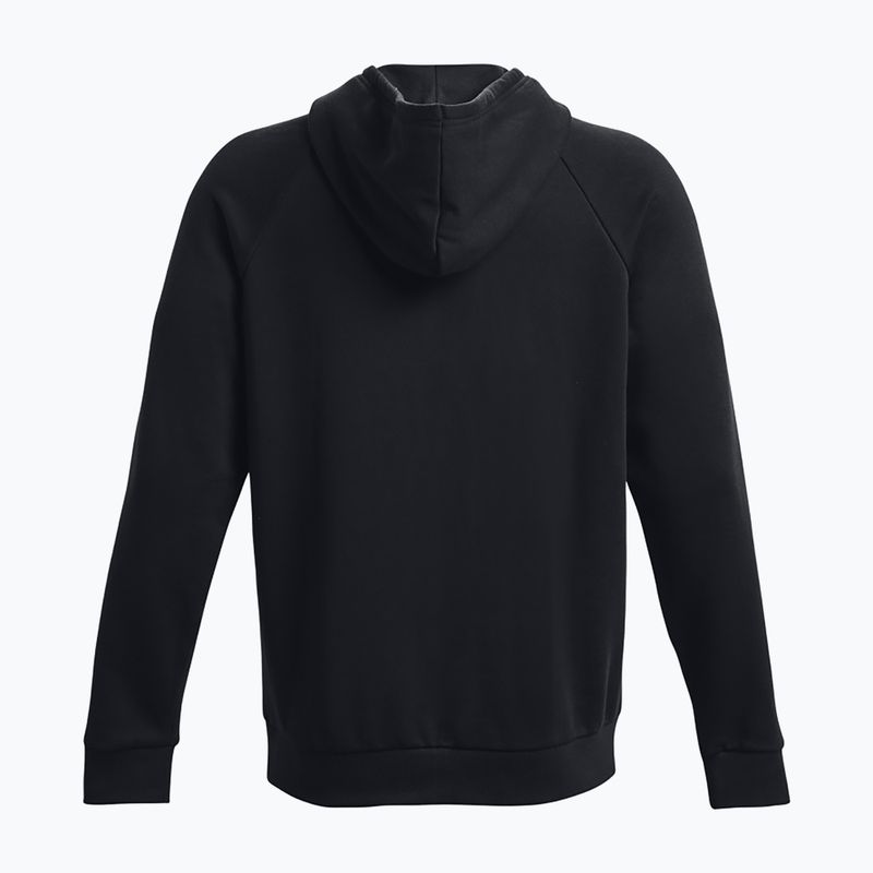 Кофта з капюшоном чоловіча Under Armour Rival Fleece Logo HD black/white 5