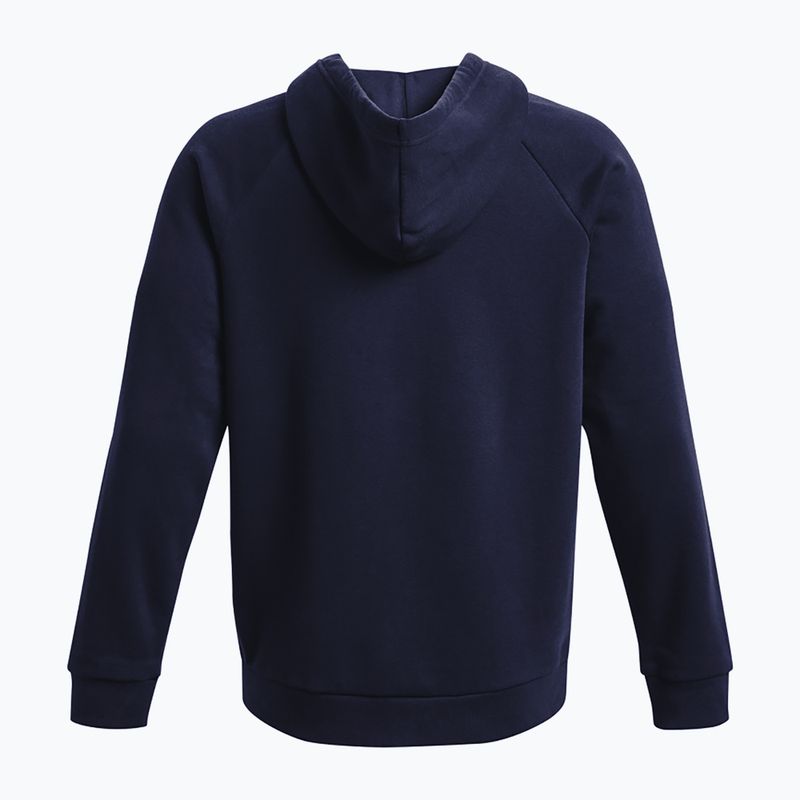 Чоловічий тренувальний світшот Under Armour Rival Fleece FZ темно-синій/білий 6