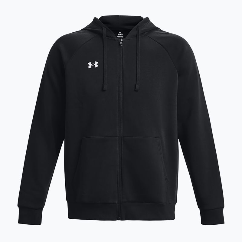 Кофта чоловіча Under Armour Rival Fleece FZ Hoodie black/white 6