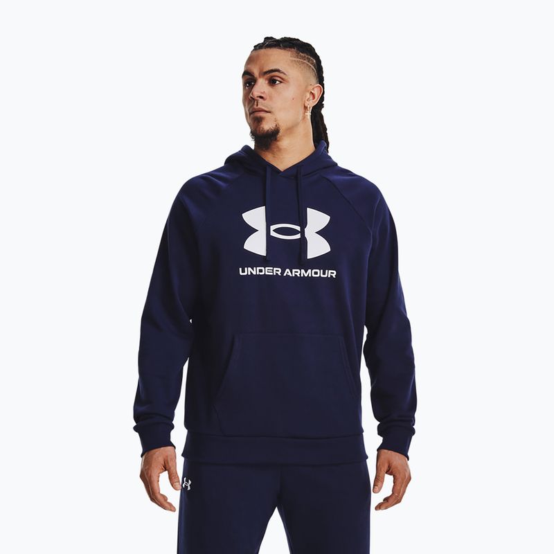 Чоловічий світшот Under Armour Rival Fleece Logo HD темно-синій/білий