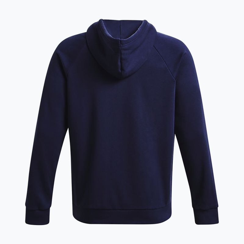 Кофта чоловіча Under Armour Rival Fleece Logo HD midnight navy/white 6