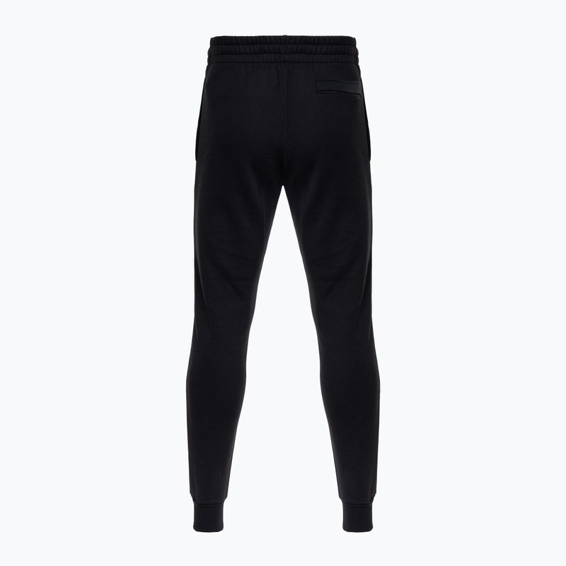 Штани тренувальні чоловічі Under Armour Rival Fleece Joggers black/white 5