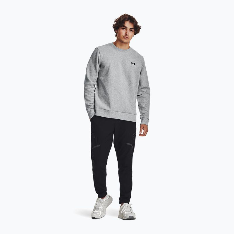 Кофта чоловіча Under Armour Unstoppable Fleece Crew mod gray/black 2