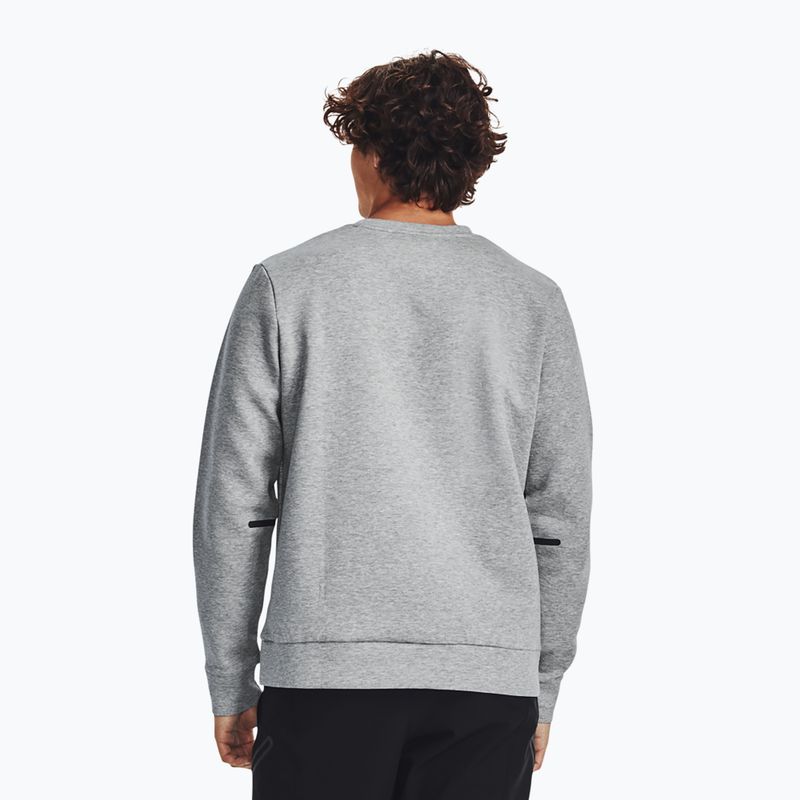 Кофта чоловіча Under Armour Unstoppable Fleece Crew mod gray/black 3