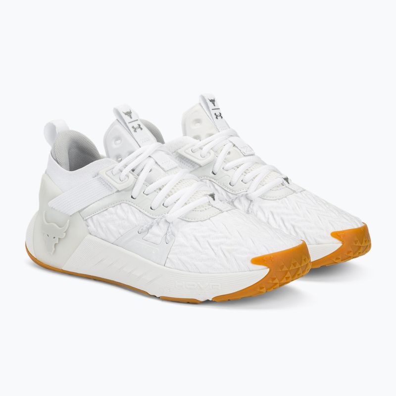 Черевики для тренувань чоловічі Under Armour Project Rock 6 white/white/halo gray 4