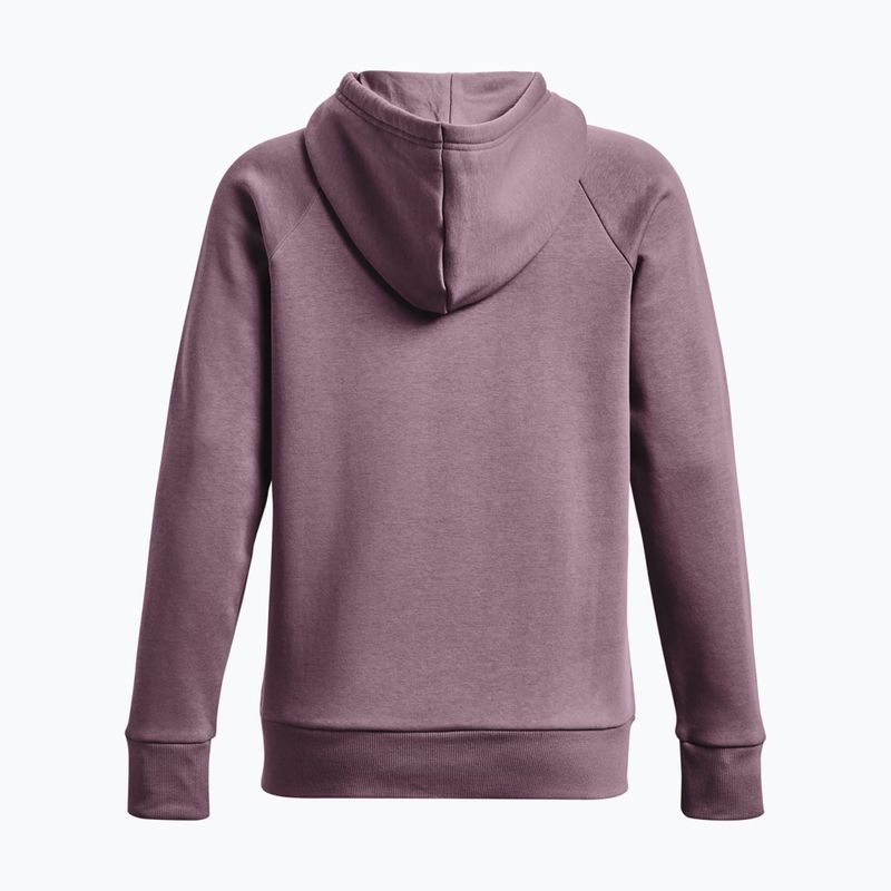 Жіночий тренувальний світшот Under Armour Rival Fleece Big Logo туманний фіолетовий/білий 6