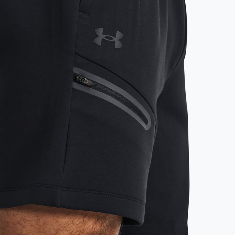 Шорти для тренувань чоловічі Under Armour Unstoppable Fleece black/black 4