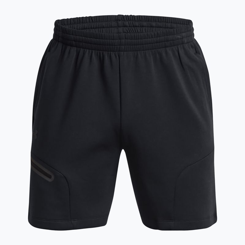 Шорти для тренувань чоловічі Under Armour Unstoppable Fleece black/black 5