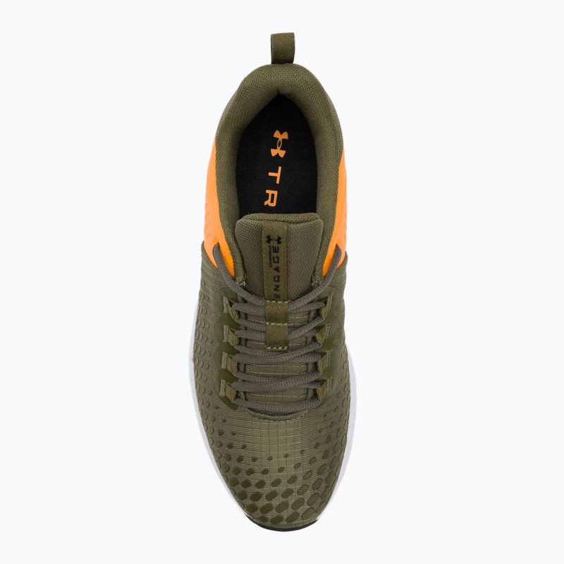Чоловічі тренувальні кросівки Under Armour Charged Engage 2 із зеленого/помаранчевого/чорного кольору 6