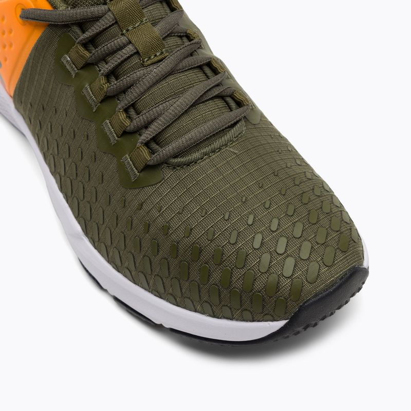 Чоловічі тренувальні кросівки Under Armour Charged Engage 2 із зеленого/помаранчевого/чорного кольору 7