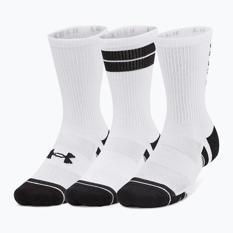 Шкарпетки treningowe Under Armour Perf Tech Nov Crew 3P white/white/black 4