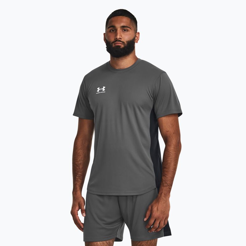 Футболка футбольна чоловіча Under Armour Challenger Train castlerock/white