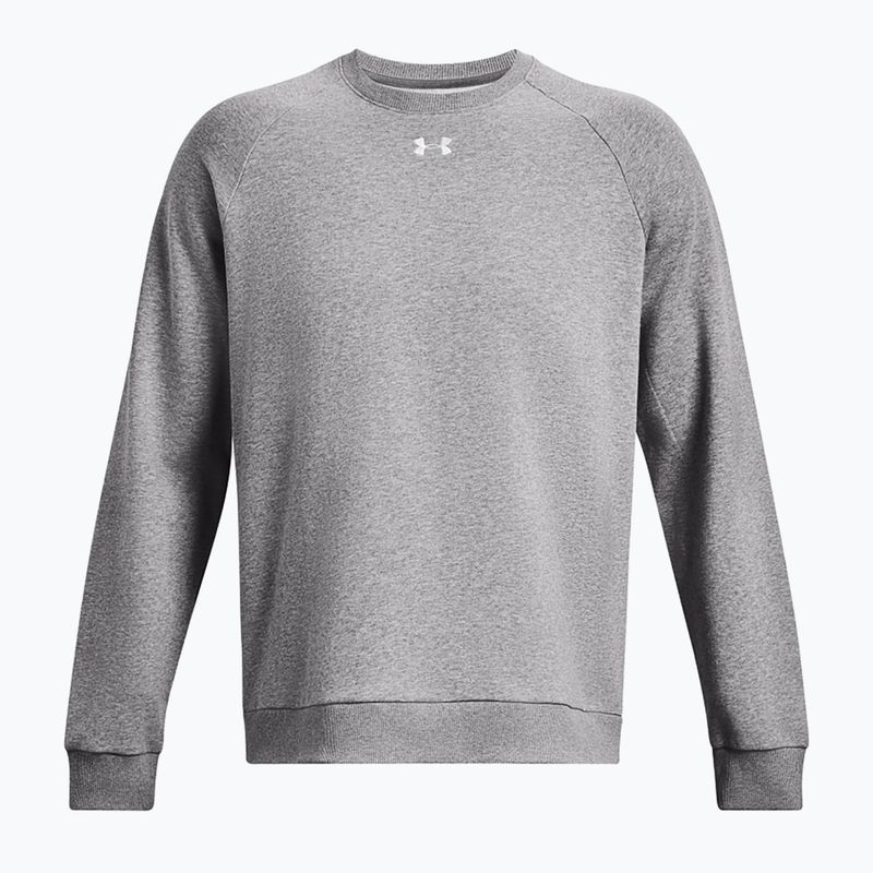 Кофта чоловіча Under Armour Rival Fleece Crew castlerock light heather/white 5