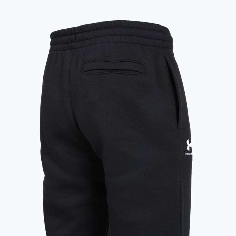 Штани чоловічі Under Armour Icon Fleece Pant black/white 4