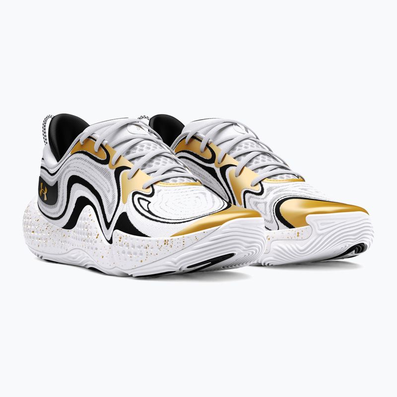 Черевики баскетбольні Under Armour Spawn 6 white/black/metallic gold 8