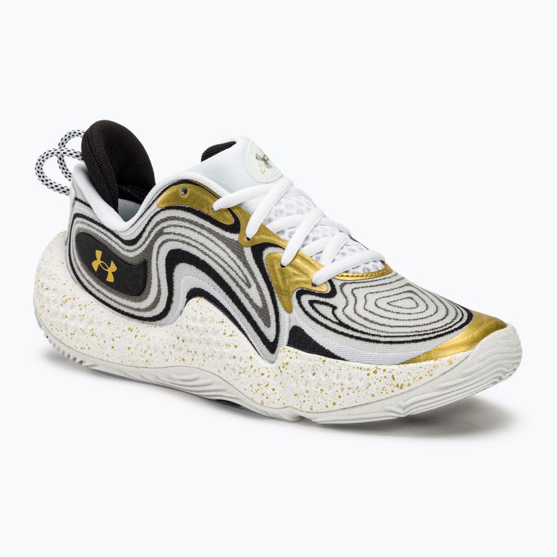 Черевики баскетбольні Under Armour Spawn 6 white/black/metallic gold