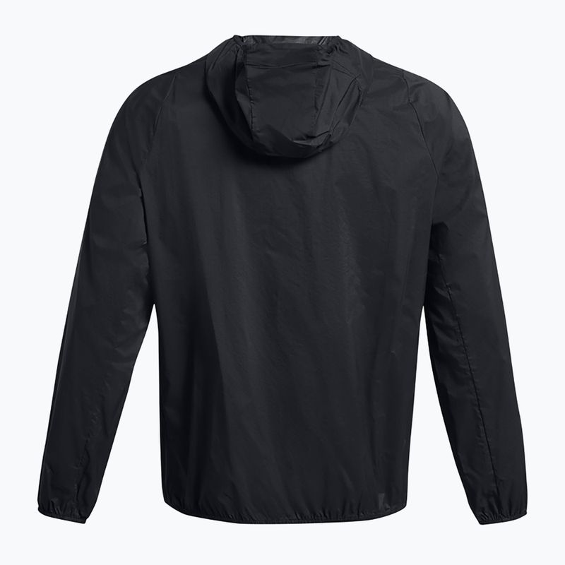 Куртка для бігу чоловіча Under Armour Launch Lightweight black/black/white 2