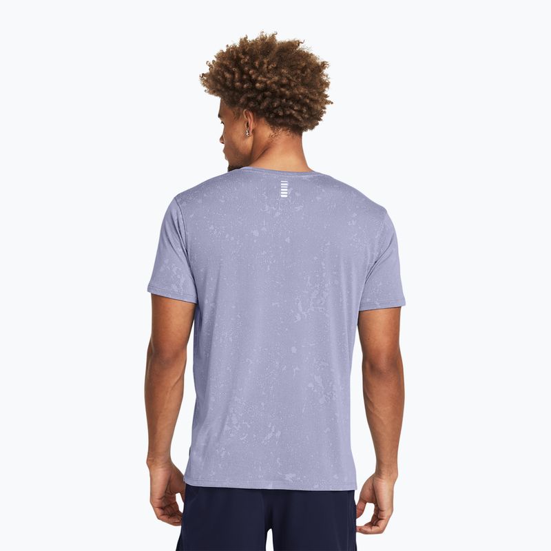 Футболка для бігу чоловіча Under Armour Streaker Splatter celeste/starlight/reflective 2