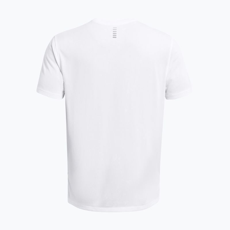 Футболка для бігу чоловіча Under Armour Streaker Splatter white/white/reflective 5