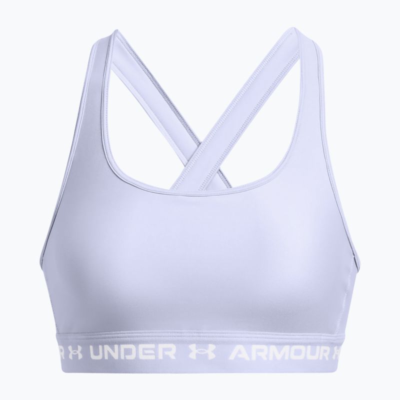 Бюстгальтер фітнес Under Armour Crossback Mid celeste/celeste/white 4