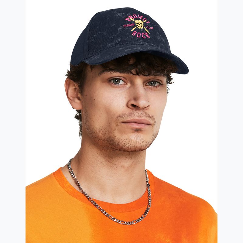 Кепка чоловіча Under Armour Project Rock Trucker downpour gray/black/black 2