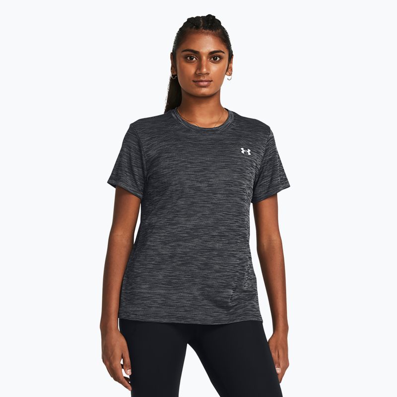 Футболка для тренувань жіноча Under Armour Tech Textured black/white