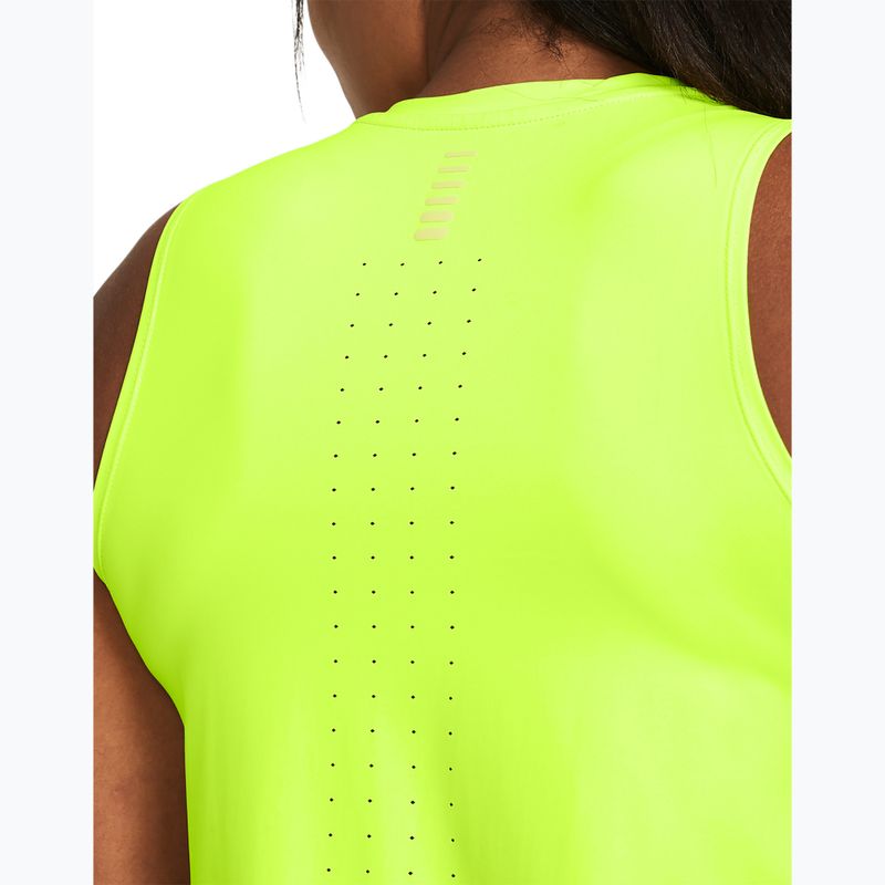 Топ для бігу жіночий Under Armour Laser Tank high-vis yellow/reflective 3