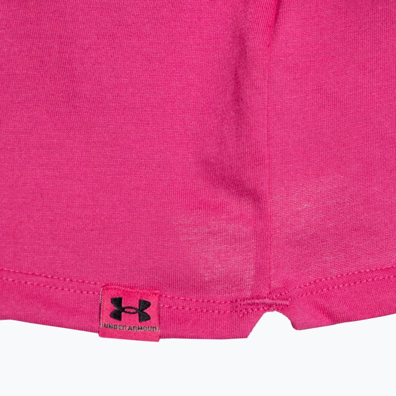 Футболка для тренувань жіноча Under Armour Campus Boxy Crop astro pink/black 3