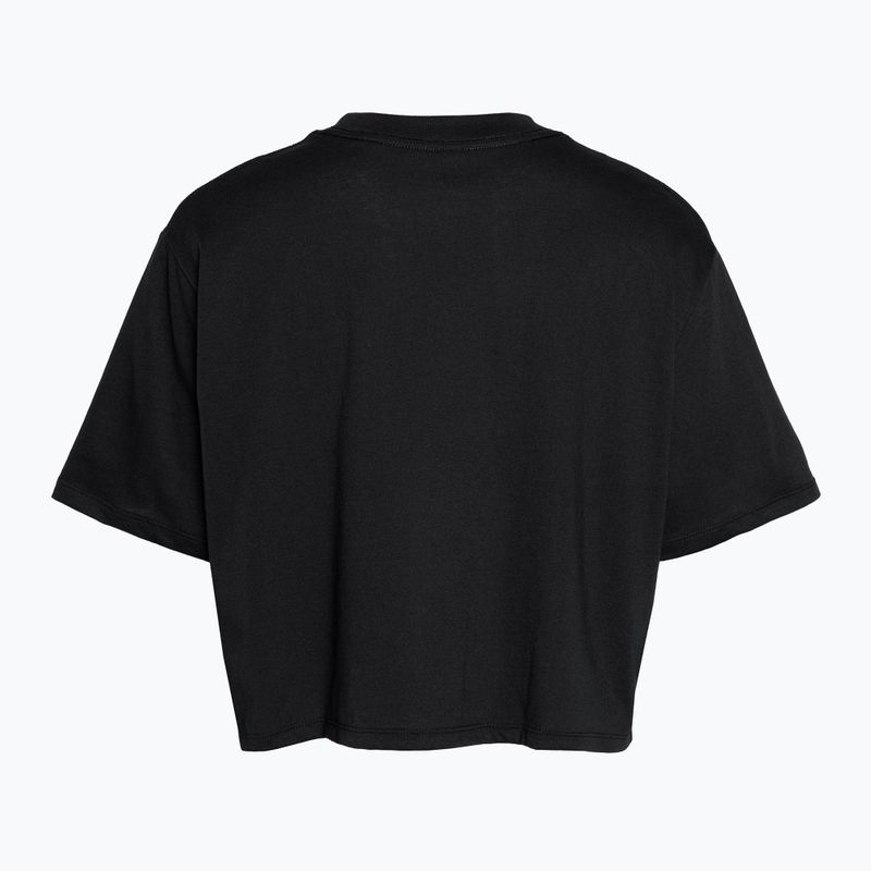 Футболка для тренувань жіноча Under Armour Campus Boxy Crop black/white 4