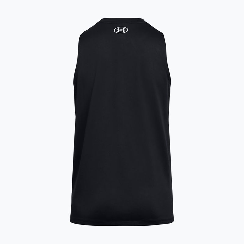 Футболка для тренувань жіноча Under Armour Tech Tank Solid black/white 2